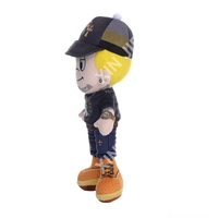 Muñeco de Peluche Personalizado de Fábrica, Personaje de Hip Hop, Mascota, Muñecos Suaves con Patrón Impreso, Figura Masculina