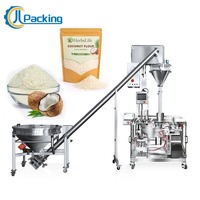 Machine d'emballage automatique pour sachets préformés à fermeture éclair, poudre de farine de noix de coco, Doypack