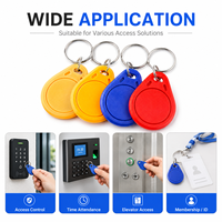 Kundenspezifischer EM4305 Wiederbeschreibbarer 125kHz Mini Wasserdichter PVC RFID-Schlüsselanhänger für Hotel-Zahlungs- und Zugangskontrollsysteme