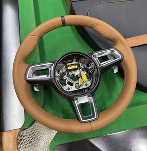 Volante de Gamuza Compatible con Porsche, Sin Levas ni Botones, para Panamera, Cayenne, <span class=keywords><strong>Macan</strong></span>, 718, 911, 918, 997, 991, Boxster, Cayman - Product Image 2