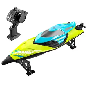 New Arrival 2.4 GHZ Fast RC Boat Toys With LED Light High Speed Remote Control Boat For Pools And Lakes