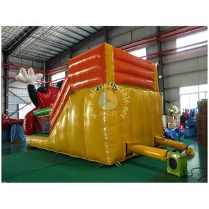 Petit toboggan gonflable sur le thème de Mickey et <span class=keywords><strong>Minnie</strong></span>, château gonflable de qualité commerciale pour enfants, équipement de terrain de jeu pour fête d'anniversaire en plein air - Product Image 5