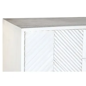 Mango <b>Metal</b> <b>Sideboard</b> 91cm Width X 44cm Depth X 152cm Height White - Product Image 5