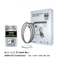 24K Vergoldetes Stecker-zu-Stecker-Kabel 2.1 8K 60Hz PVC-Ummantelung für DVD-Player TV-Monitor Computer & Projektor