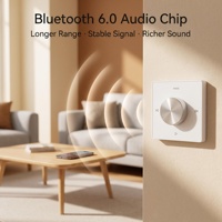 Amplificateurs audio muraux miniatures Zhiku 86 pour panneau de commande de musique TF AUX, haut-parleurs de plafond stéréo, contrôleur de cinéma maison