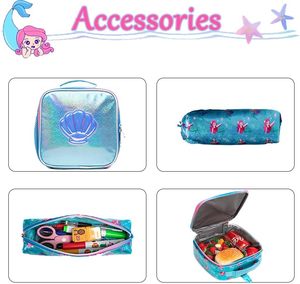 <span class=keywords><strong>Mochila</strong></span> Escolar con <span class=keywords><strong>Ruedas</strong></span> FSY Mermaid para Niñas, <span class=keywords><strong>Mochila</strong></span> con <span class=keywords><strong>Ruedas</strong></span> para la Escuela con Lonchera - Product Image 5