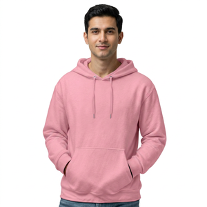 Men's Pullover Hoodie <b>Sweatshirt</b> Premium Cotton Fleece Comfortable Casual Wear Custom Logo Printing OEM - Product Image 1