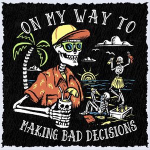 Camiseta Vintage con Estampado 'Salty Bones on My Way to Making Bad Decisions', 100% Algodón Hilado en Anillo, Corte Clásico, Estampado en China - Product Image 3