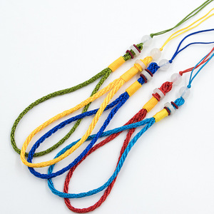 Bodhi Seed Hanging Rope <b>Jade</b> <b>Ring</b> String Multicolor Braided Cord For Pendant Unisex Fashion Accessory - Product Image 1
