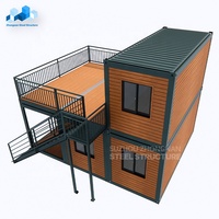 Zhongnan détachable 20 pieds mini boîtier de luxe ossature en acier maison mobile villa modulaire portable petite maison conteneur préfabriquée