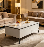 Meubles de salon modernes et luxueux, ensemble de meuble TV, meuble TV et table basse, meuble TV avec verre