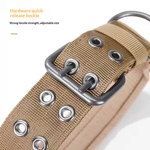 Collier tactique robuste pour chien, laisse élastique pour animaux de compagnie, colliers d'entraînement en nylon durable avec poignée pour grands chiens, bouledogue français - Product Image 5