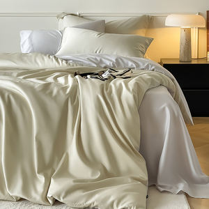 2026 Yeni Gelen Avrupa Tarzı İpek Pamuk Nakışlı 4 Parça Beyaz Nevresim Takımı - Product Image 4