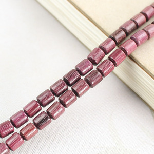 Violet Wooden <b>Beaded</b> <b>Bracelet</b> 6x7.5mm 108 Pieces Unisex Couple Jewelry Gift - Product Image 2
