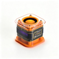 Enceinte sans fil BT 5.3 au design transparent, fabrication raffinée, son Hifi, liaison TWS BT 5.3 pour décor de bureau gamer