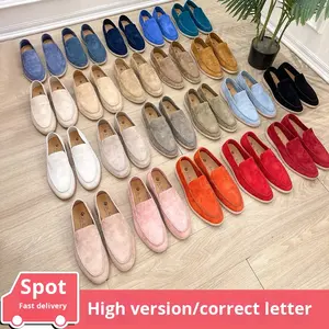 2024 LP Herenschoenen Britse stijl loafers kleine echt lederen instappers platte enkel mocassins voor zomermode trend - Product Image 3