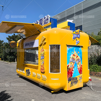 Remorque de camion de nourriture avec machine à collation à la crème glacée et équipement pour croustilles de bonbons à la gaufre-Utilisation en camping et au détail (résistant à la rouille)