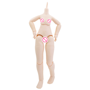 Muñeca BJD 1/4 para Cuerpo Articulado Desnudo, Muñeca BJD con Cabeza Abierta, Maquillaje BJD, Muñecas <span class=keywords><strong>de</strong></span> Piel Bronceada, Ojos Intercambiables DIY - Product Image 3
