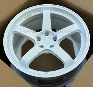 Gran oferta de llantas de plato profundo de 17 y 18 pulgadas, ruedas de coche de pasajeros negras brillantes cóncavas, ruedas de aleación de aluminio para ruedas <span class=keywords><strong>Nissan</strong></span> <span class=keywords><strong>GTR</strong></span> R35 R34 - Product Image 5