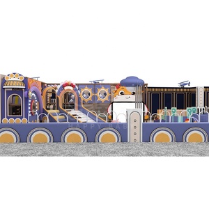 Structure de jeu intérieure personnalisée pour garçons, nouveau style, bleue, équipement de jeu souple, ensemble de jeux souples - Product Image 6