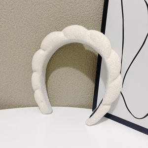 Diadema de baño con diseño de nubes para mujeres <span class=keywords><strong>y</strong></span> niñas-Turbante de cabello absorbente suave para ducha, spa, lavado de <span class=keywords><strong>cara</strong></span> - Product Image 5