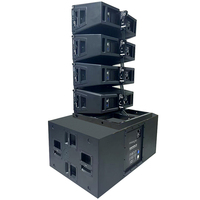 Système de sonorisation professionnel IDL30A avec amplificateur DSP, caisson de basses de 18 pouces, deux enceintes de ligne de 10 pouces, actif