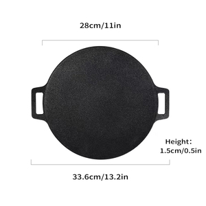 Poêle à frire pour barbecue extérieur et intérieur avec support résistant à la chaleur Sans fumée et facile à utiliser! - Product Image 6