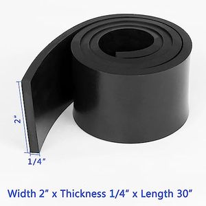 WochiTV DIY 개스킷 소재 고체 네오프렌 고무 시트 <span class=keywords><strong>1</strong></span>/<span class=keywords><strong>4</strong></span> \ "두꺼운 X 2 \" 와이드 X 30 \ "고무 용 긴 고체 고무 스트립 롤 - Product Image 6