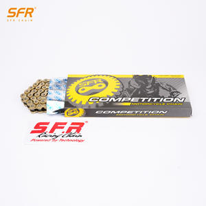 Chaîne de moto électrique épaissie 420H plaquée cuivre, vente directe usine SFR, compatible avec <span class=keywords><strong>Derbi</strong></span> <span class=keywords><strong>50</strong></span> Senda R DRD - Product Image 1