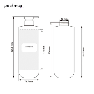 500ml 750ml Transparent PET Round Bottom <b>Shampoo</b> <b>Bottle</b> for Salon - Large Capacity Lotion Container Wholesale - Product Image 4