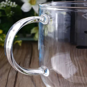 Sunyo Creative Design Verre à café Transparent Mignon <span class=keywords><strong>Chat</strong></span> Kitty <span class=keywords><strong>Tasse</strong></span> à café en verre boronsilicaté Petit-déjeuner - Product Image 1