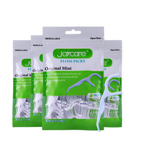 Cure-dents jetable de marque privée 50 pièces/sac choix de fil dentaire avec saveur de menthe pour les soins dentaires - Product Image 3