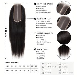Disponibile Ora: Vendita all'Ingrosso di Chiusure in Pizzo HD 2x6 con Capelli Umani al 100%, Frontale in Pizzo HD Super Sottile - Product Image 3