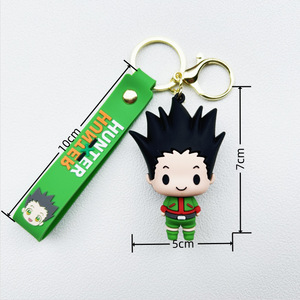 Porte-clés en silicone Shili Toy Hisoko Morow Killua Zoldyck Gon Freecss, anime japonais Hunter X Hunters, pour enfants et adultes - Product Image 4
