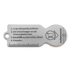 Llavero con diseño de gato para carrito de supermercado, accesorio de seguridad con cerradura para monedas, personalizado para mascotas - Product Image 2