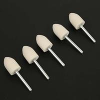 Haute dureté 1/4 pouces 6 mm feutre fraises laine feutre Bobs polissage cylindre de meulage avec tige de 1/8 pouces personnalisable OEM pris en charge