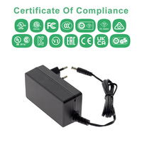 CE GS UKCA SAA Certified 12V 5A Power Supply Adapter AC to DC Converter 12 Volt 5 Amp Wall Power Adapter for Lithium Battery