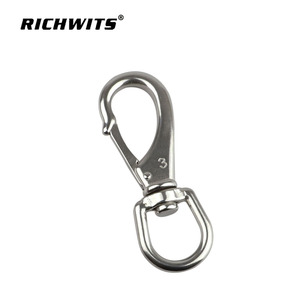 ตะขอเกี่ยวสแตนเลส RICHWITS ขนาด 3 มม. ตะขออเนกประสงค์สำหรับเชือกและโซ่ - Product Image 1