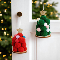 Meilleures ventes : Boules de Noël en peluche style européen-américain, douces, pastel, macaron, écologiques et durables