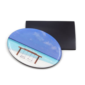 עיצוב מטבח ביתי מתנה עיר תיירות מקרר מגנט גודל מותאם אישית שרף מקרר אפוקסי מגנט המדינה דגל מזכרת למקרר - Product Image 4