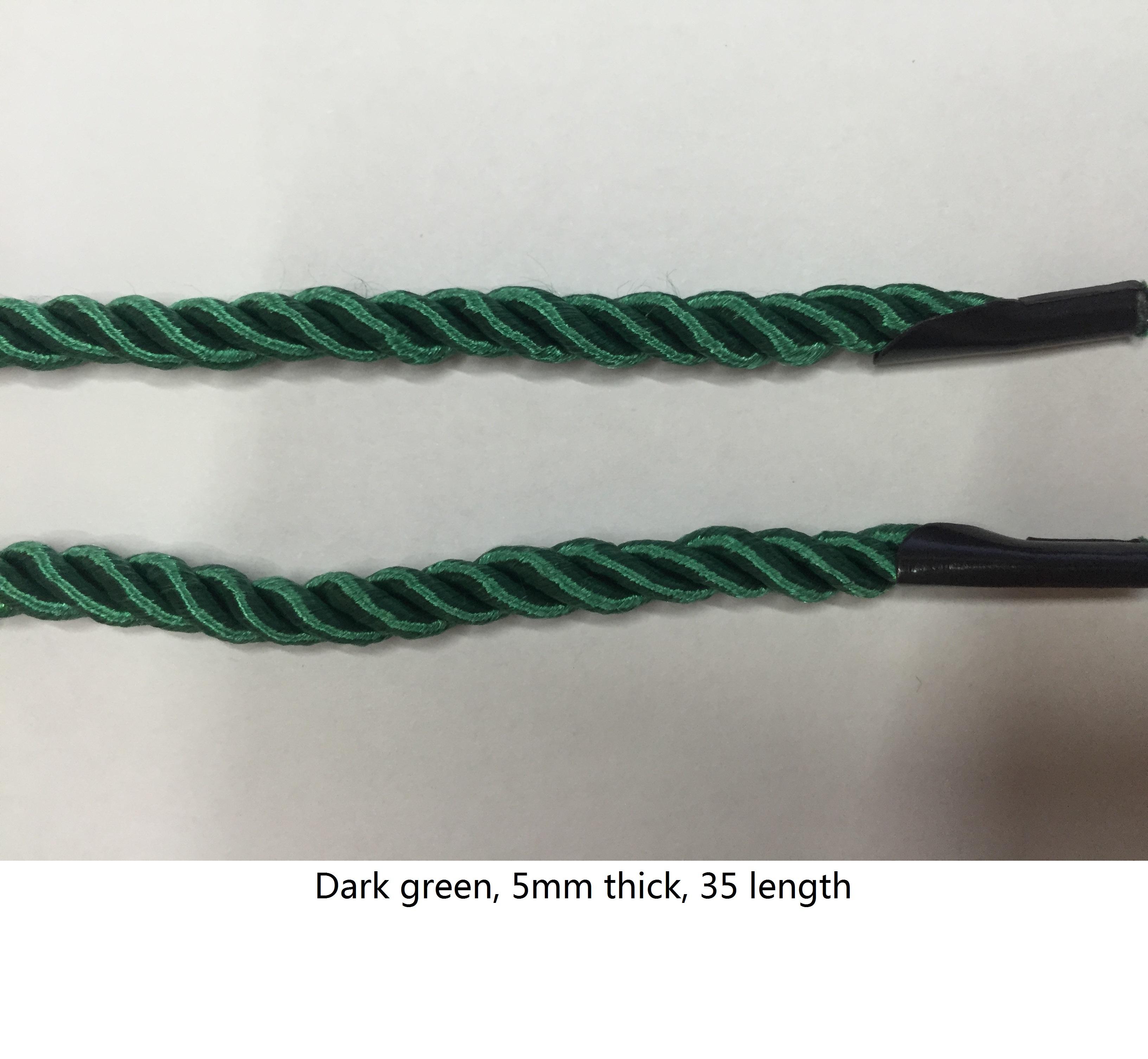 Verde scuro, 5mm * 35cm