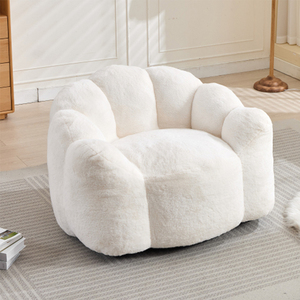 Sillón Mecedora de Diseño Italiano, Sofá Individual de Lujo Creativo, Mueble de Ocio para Sala de Estar de Villa - Product Image 4