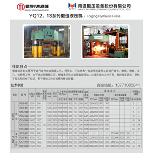 Presse hydraulique de forgeage Nantong YQ12 500 tonnes, haute rigidité, pour le forgeage des métaux - Product Image 5