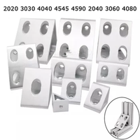 Angle de support de biseau de raccord d'angle de finition de profilé en aluminium à 45 degrés Code 4040 4080 accessoires de profilé en aluminium