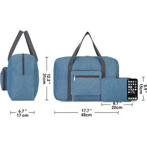 Sac de sport en toile pliable écologique avec logo personnalisé pour femmes et hommes, sac de sport RPET, sac de voyage, sac de sport - Product Image 4