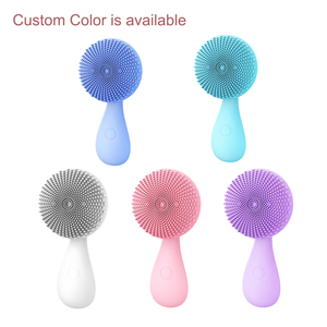 Rodillo masajeador de silicona para la cara y los ojos, cepillo de limpieza facial resistente al agua, <span class=keywords><strong>mini</strong></span> cepillo eléctrico de limpieza facial de silicona - Product Image 4