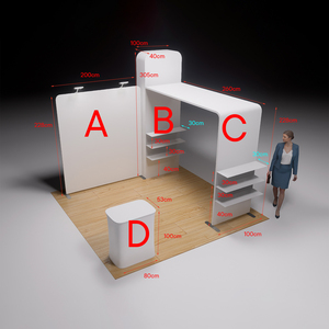 <span class=keywords><strong>Stand</strong></span> d'exposition léger en tissu tendu pour salons professionnels - Vente en gros - Product Image 5