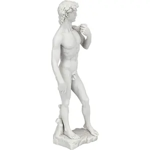 Nuevo diseño estatuas de mármol Michelangelo's David escultura de precisión arte tallas de piedra y esculturas decoración hogar