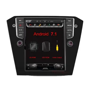 Kirinavi特斯拉风格垂直屏幕android 10.0 10.4 "汽车视频passat b8汽车dvd播放器gps导航