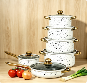 Wholesale 12pcs Nonstick Stainless Steel <strong>Induction</strong> <strong>Pots</strong> <strong>and</strong> <strong>Pans</strong> <strong>Set</strong> Kitchen Cookware <strong>Set</strong> Juego De Utensilios - Product Image 2